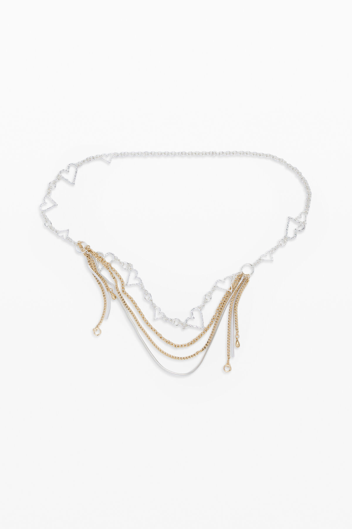 DESIGUAL COMBINED CHAIN BELT Desigual BELT - ZALIO FLORAL BELT . - Belt - gray/grey  main image 2