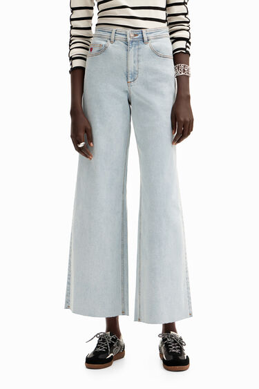 Jupe-culotte jean cropped | Desigual