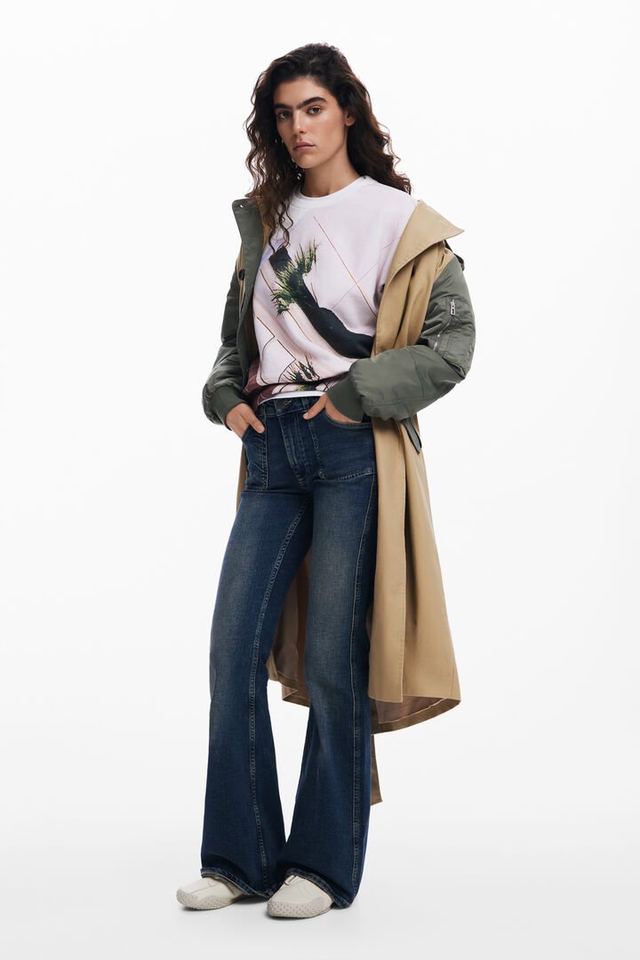Printed sweatshirt | Desigual