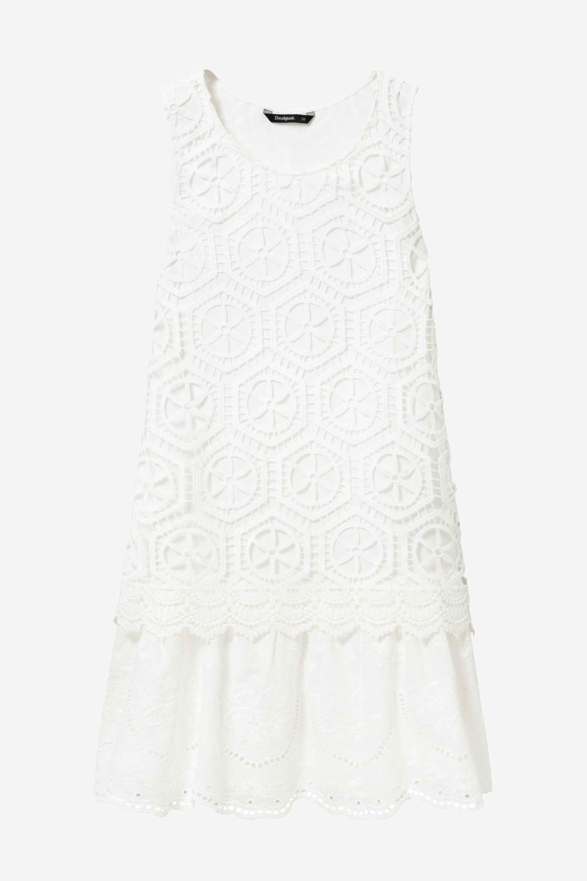 Robe blanche desigual hot sale
