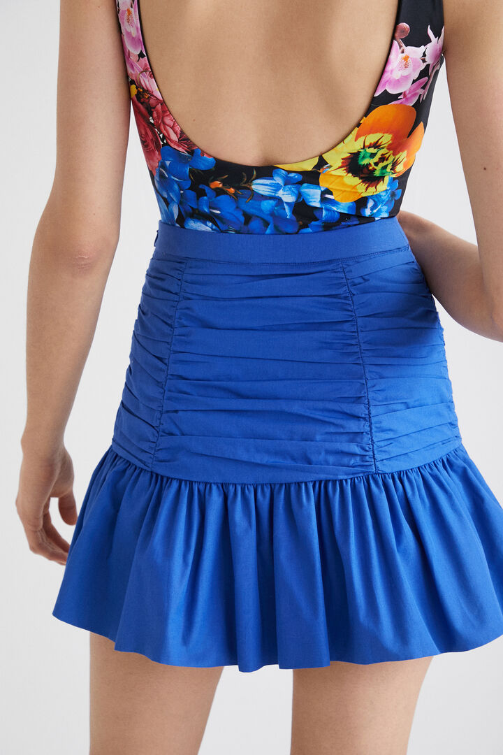 Drapirana mini suknja s volanom | Desigual