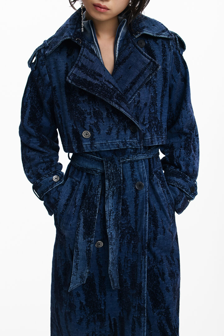 Trench en denim dégradé | Desigual