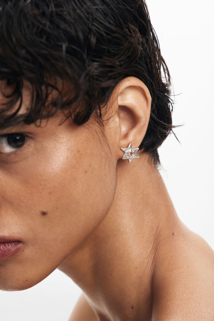 Pendientes estrella baño oro Zalio | Desigual