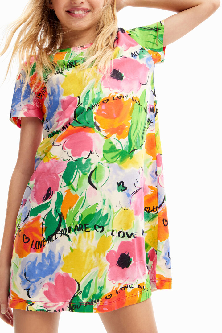 Vestit samarreta cut-outs flors | Desigual