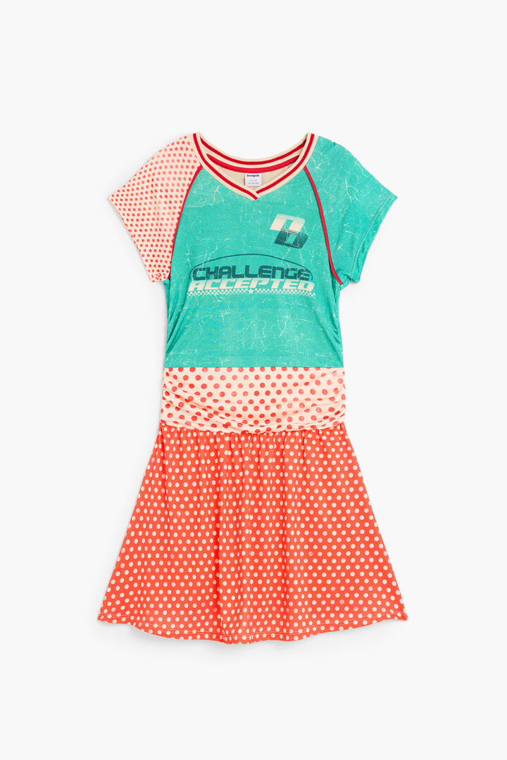 Printed knit dress
