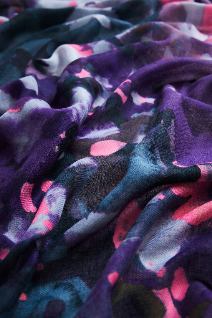Foulard rettangolare fiori acquerello | Desigual