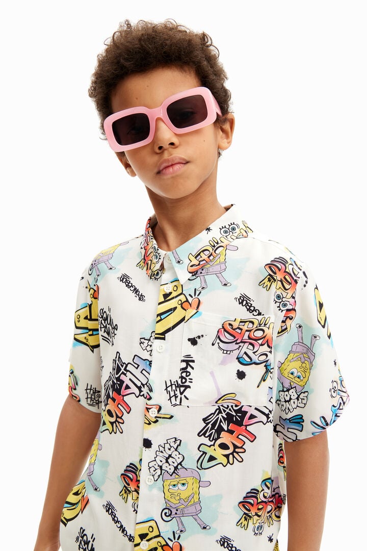 Koszula w wakacyjnym stylu ze SpongeBobem