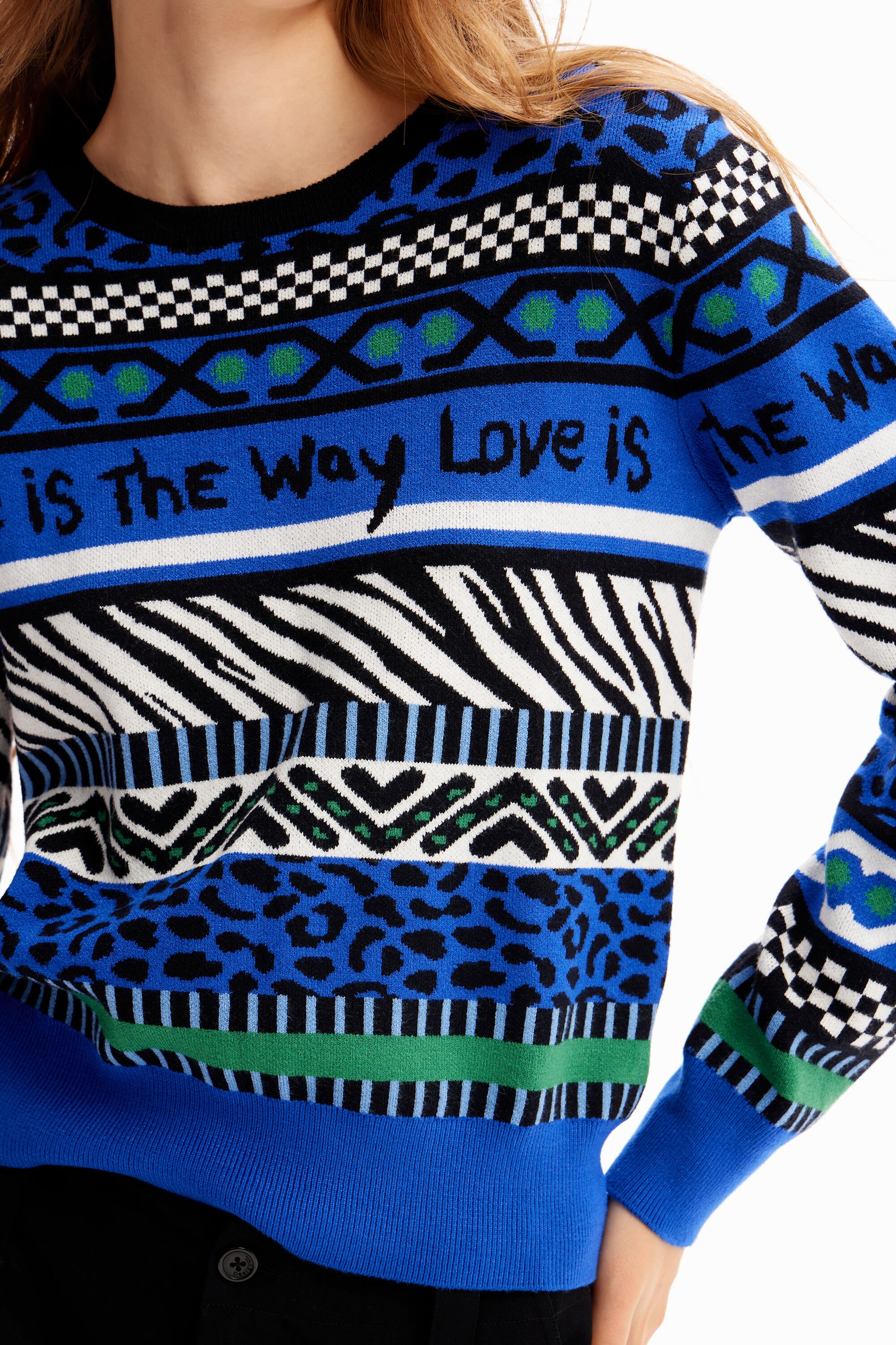 レディース 装飾柄 ショートセーター I Desigual.com