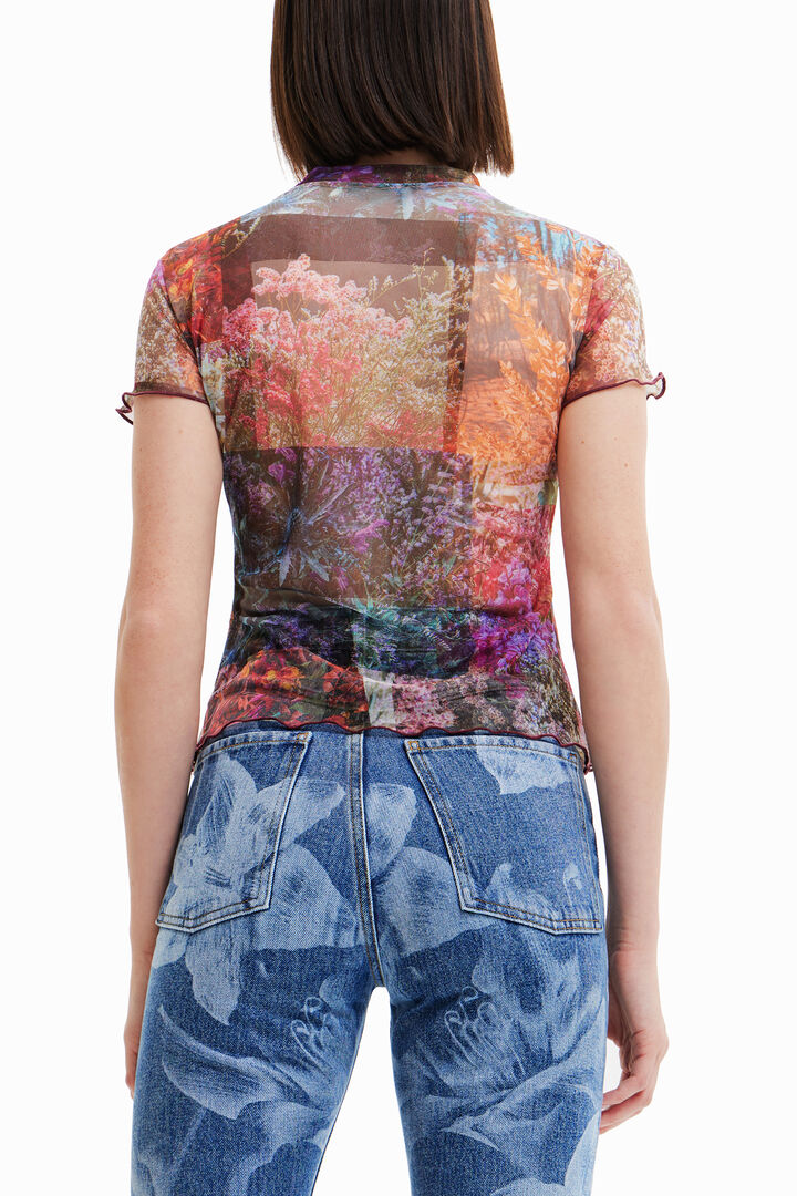 Tulle print T-shirt | Desigual
