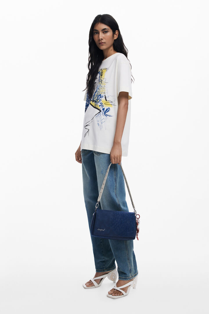 Malá crossbody kabelka s reliéfem mandal | Desigual