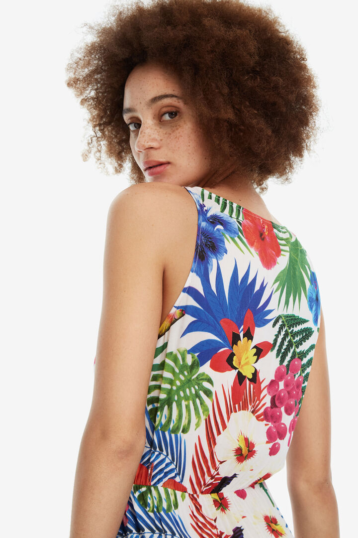 Robe blanche tropicale Patrice | Desigual