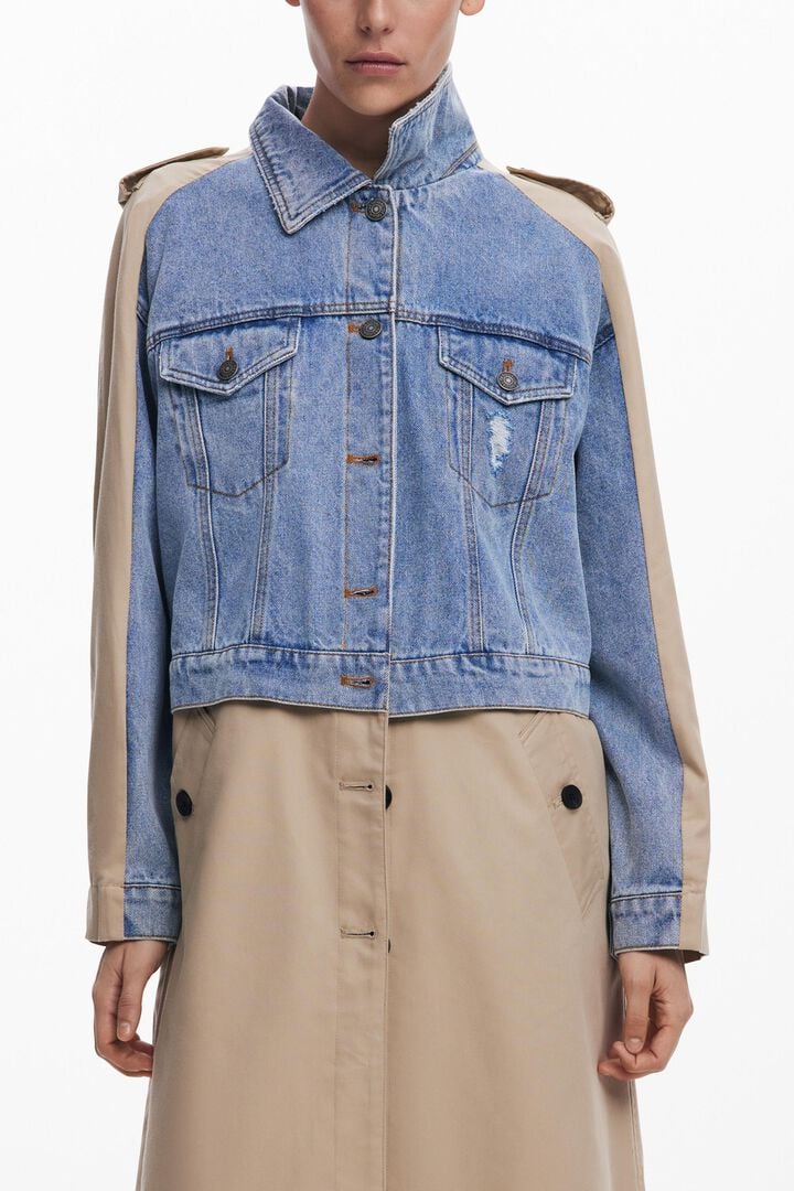 Gabardina híbrida denim | Desigual