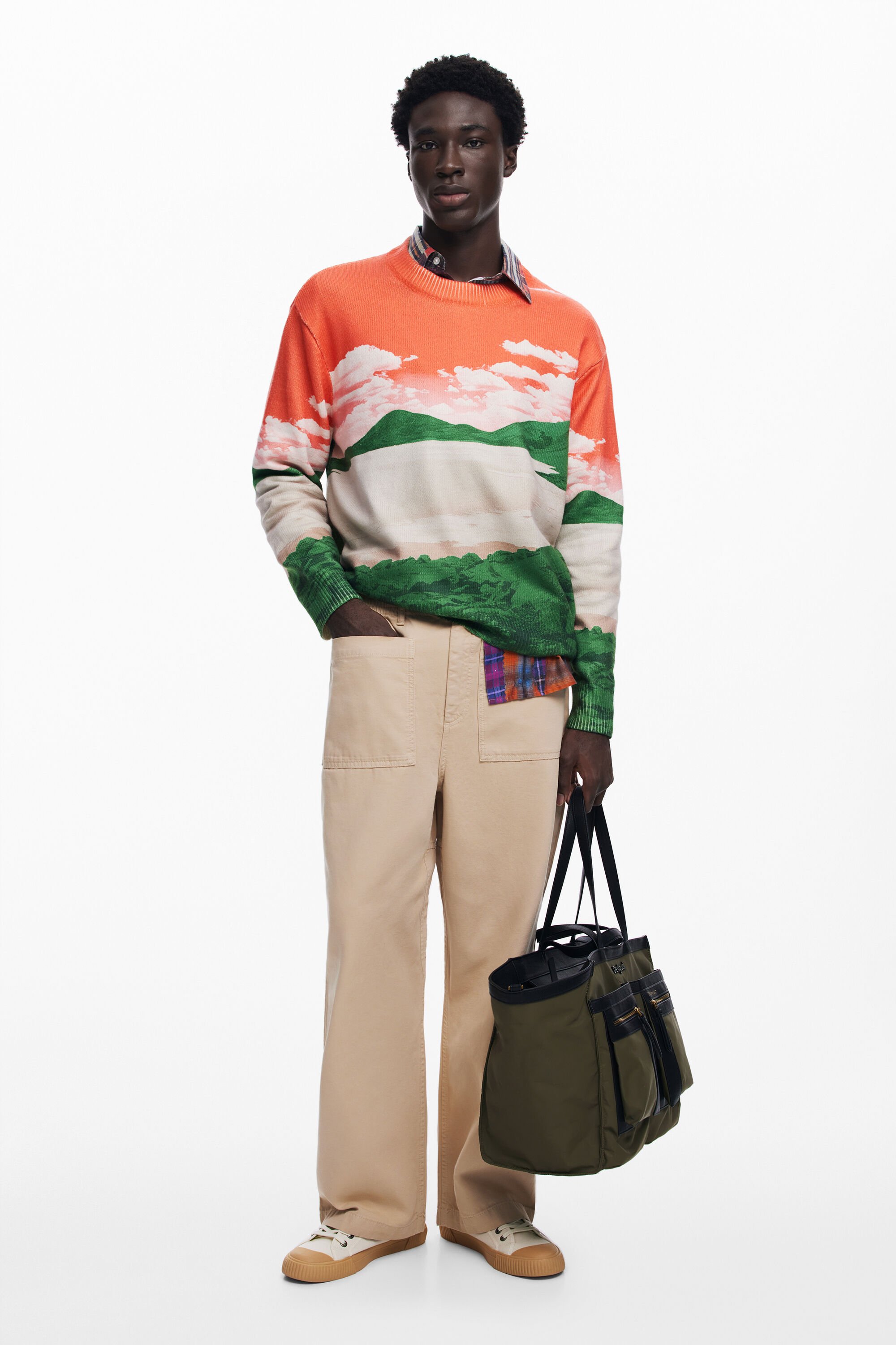 Landscape sweater men s I Desigual
