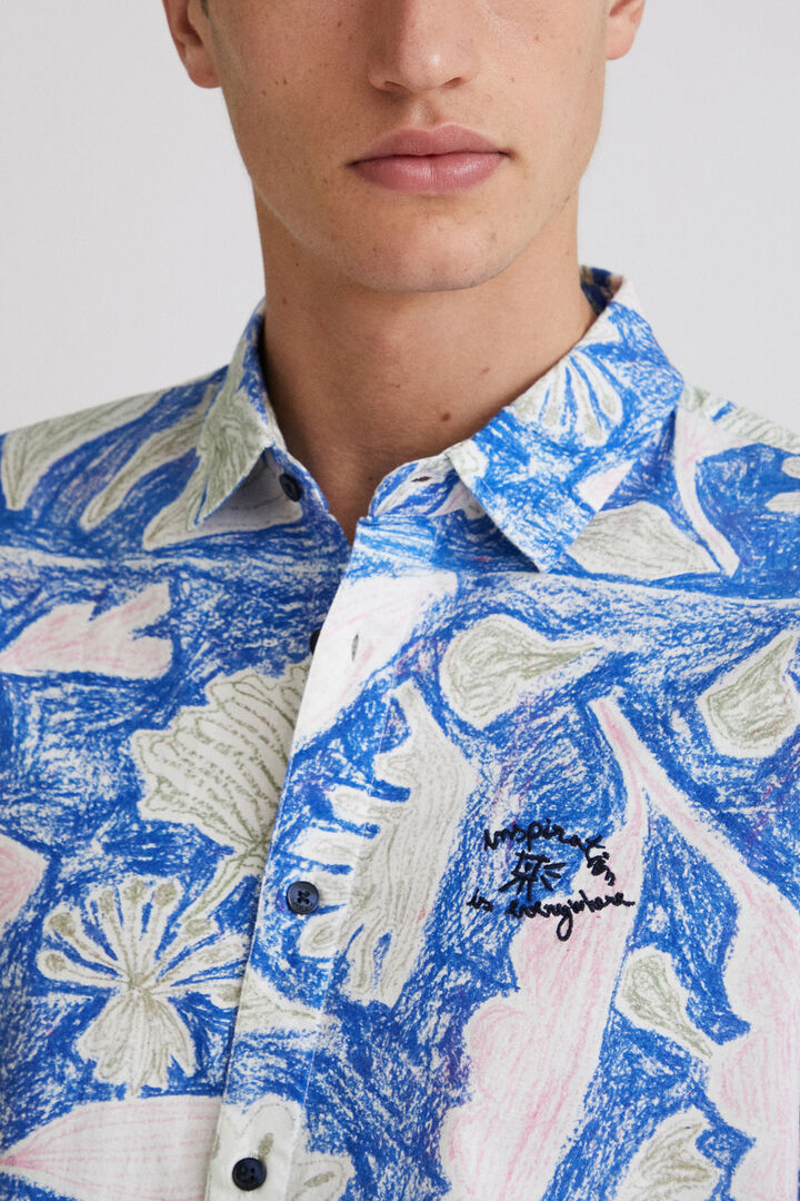 Long-sleeve tropical shirt | Desigual