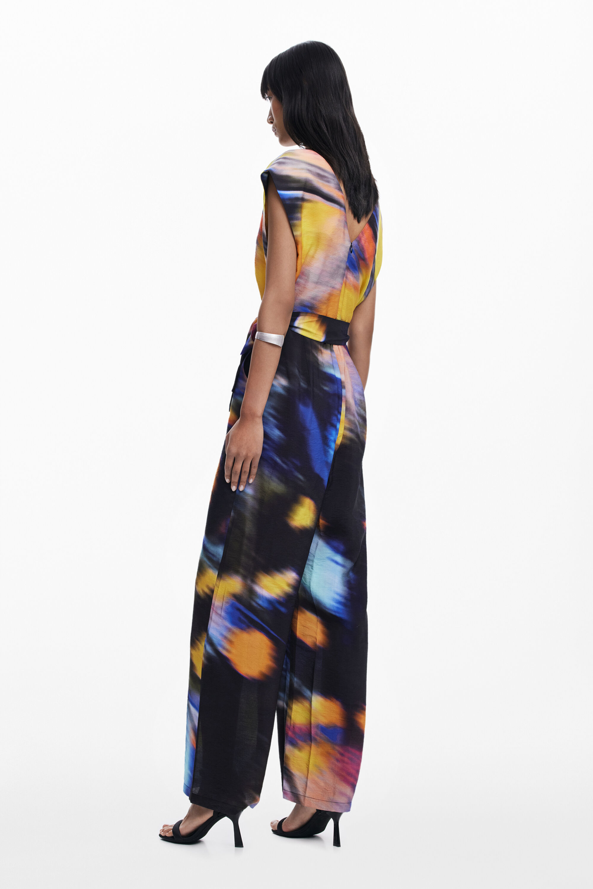 Desigual Jumpsuit Designed By Mr. Christian Lacroix In Black