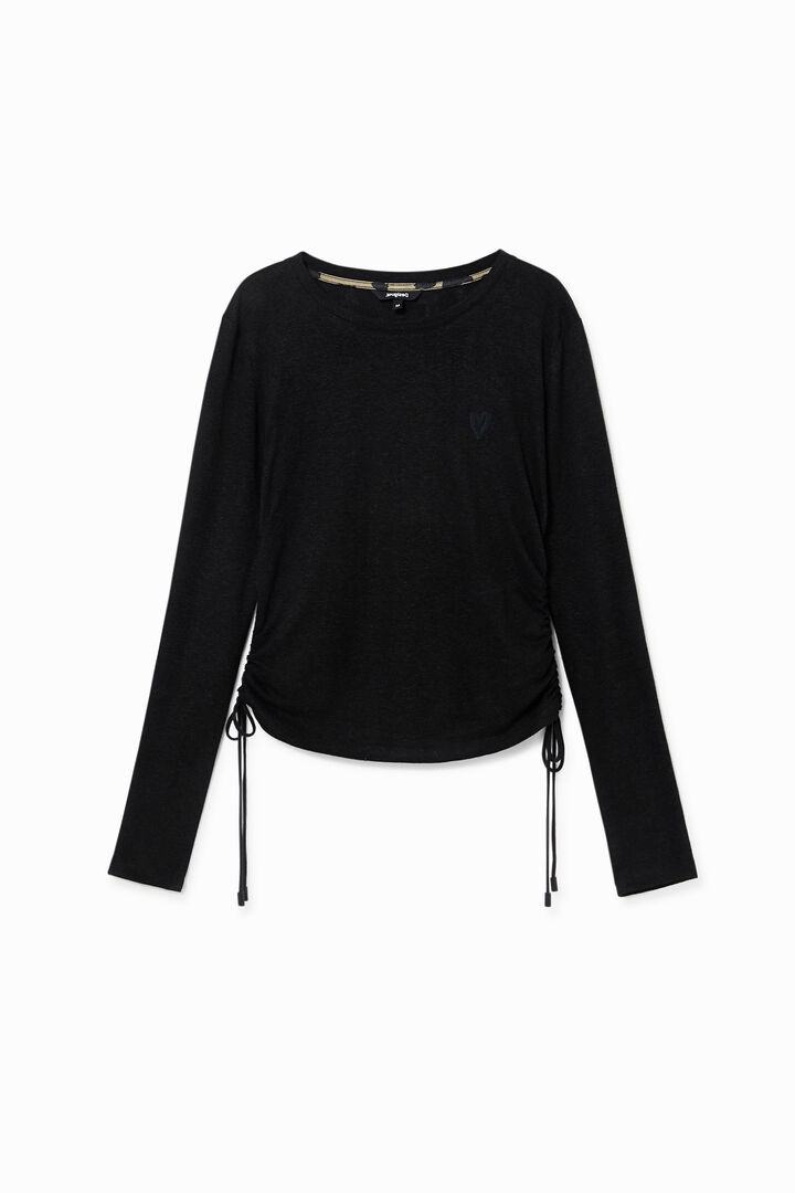 
ギャザー スリムTシャツ