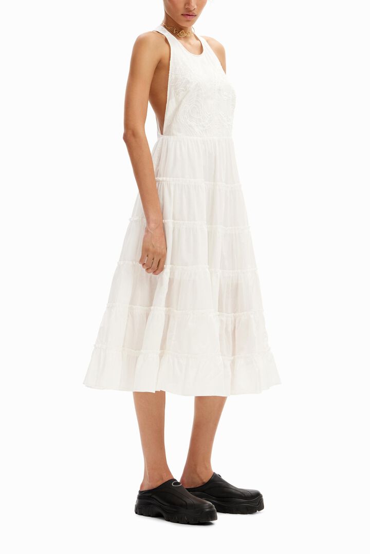 M. Christian Lacroix plunging midi dress | Desigual