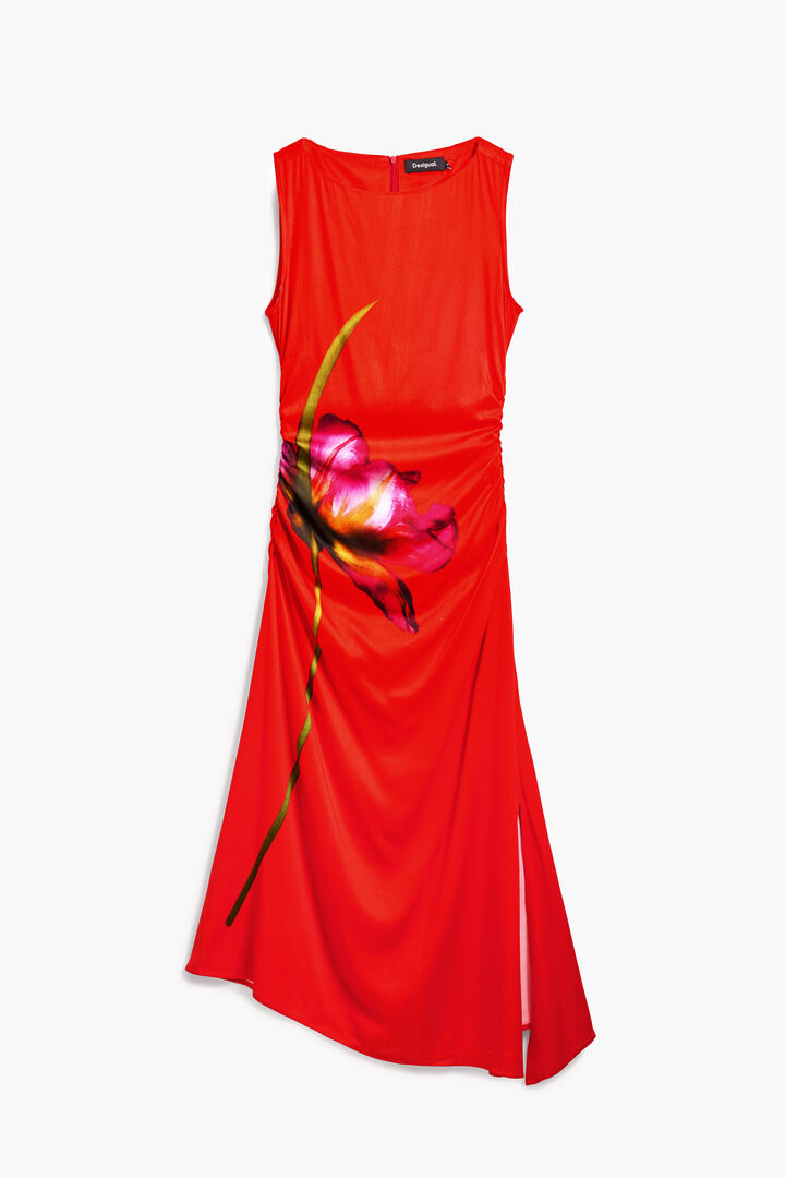 Orchid asymmetrical dress | Desigual