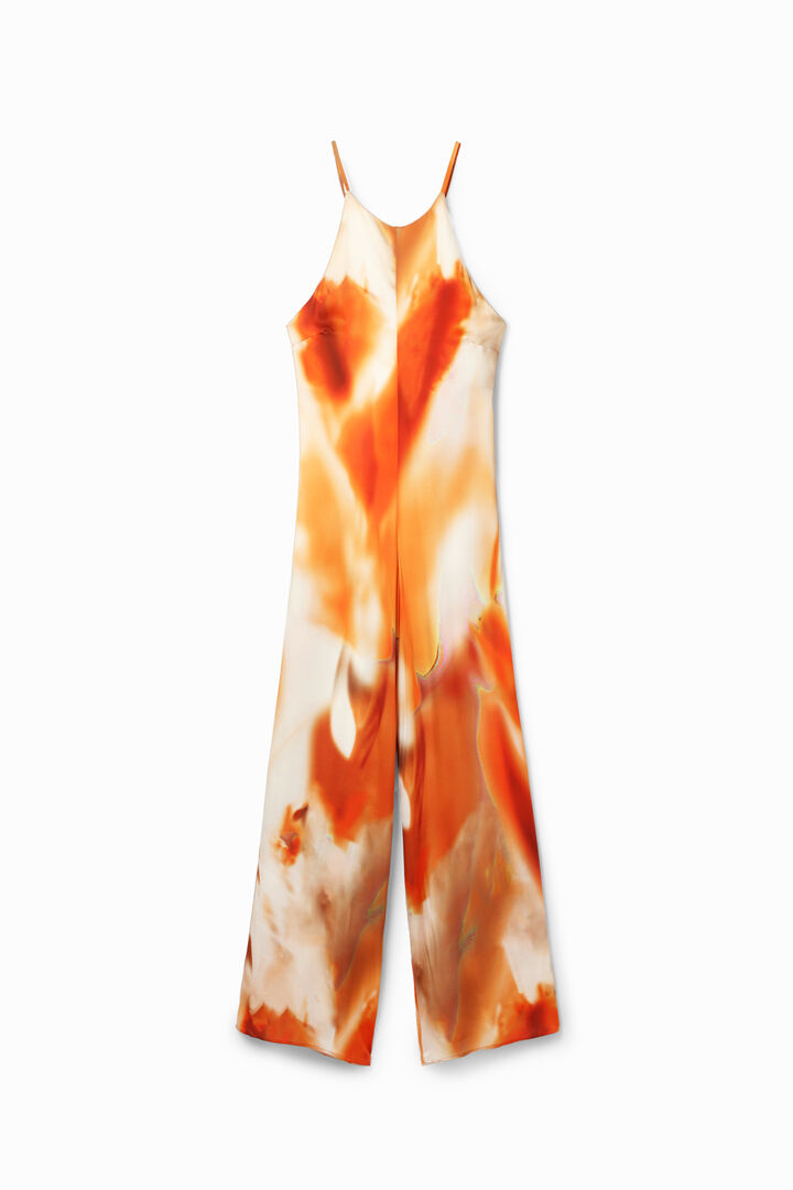 Abstract halter jumpsuit