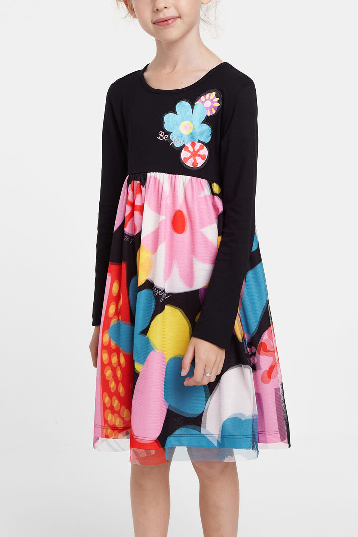 Floral high waist dress | Desigual