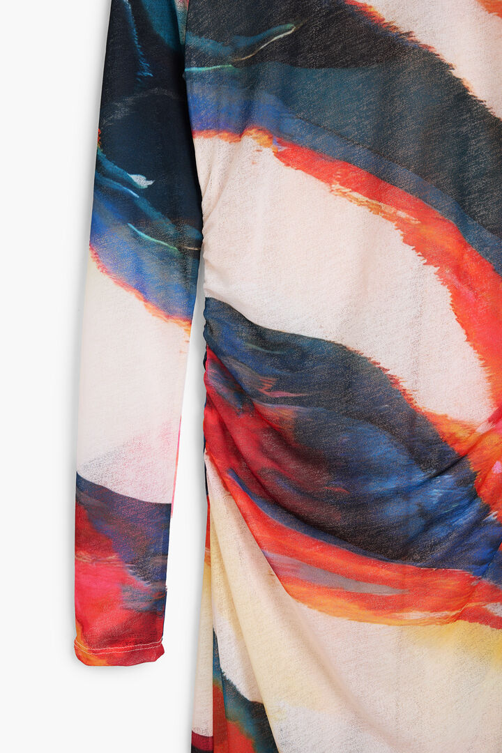 Long dress with waves | Desigual