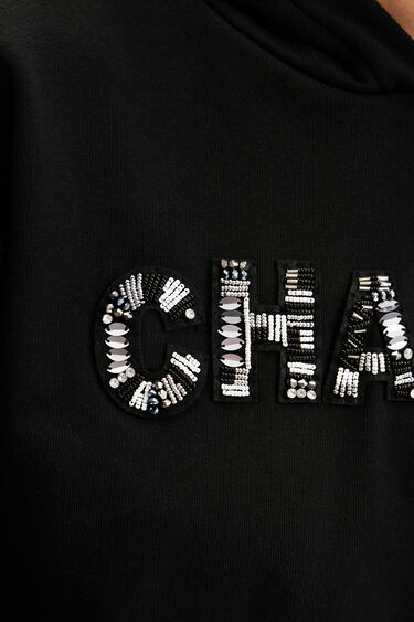 Sweat-shirt court patch "Change" | Desigual