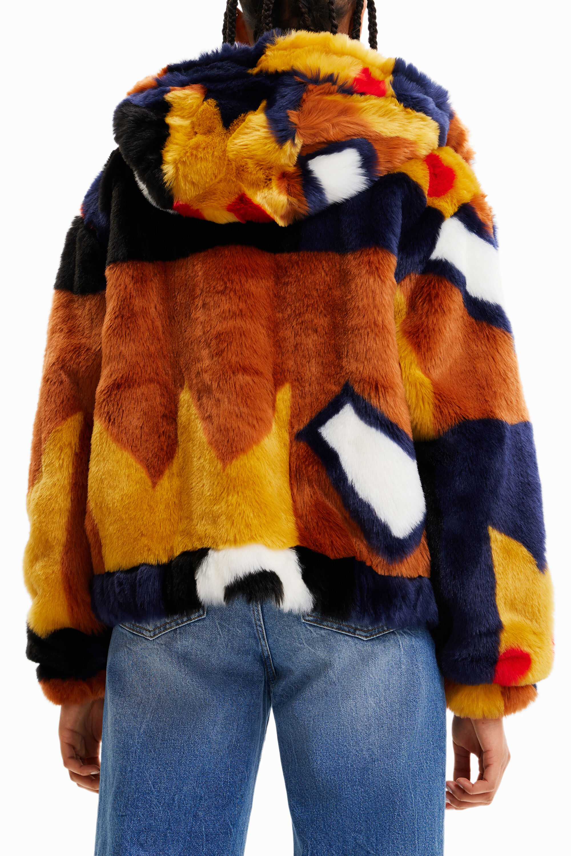 Chaqueta oversize peluche