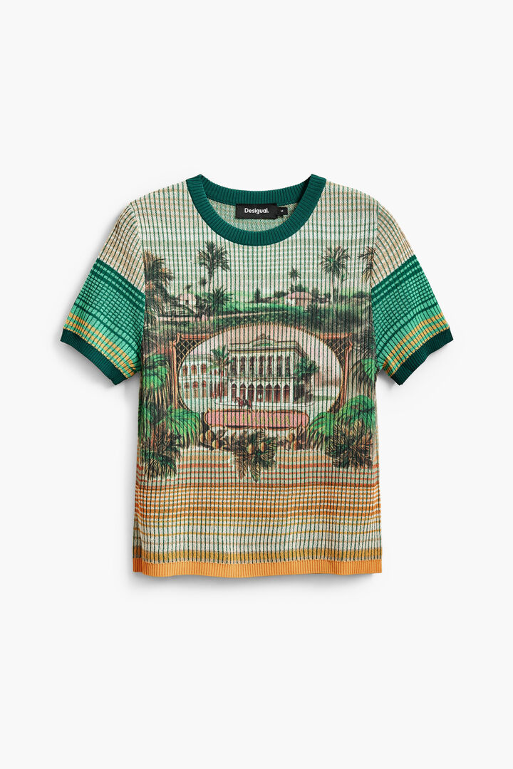 Landschafts-Strickshirt | Desigual