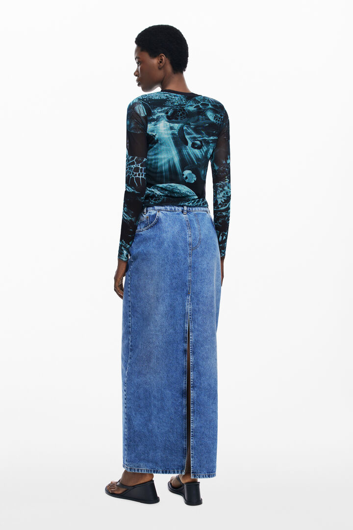 Gonna lunga in denim Botter | Desigual