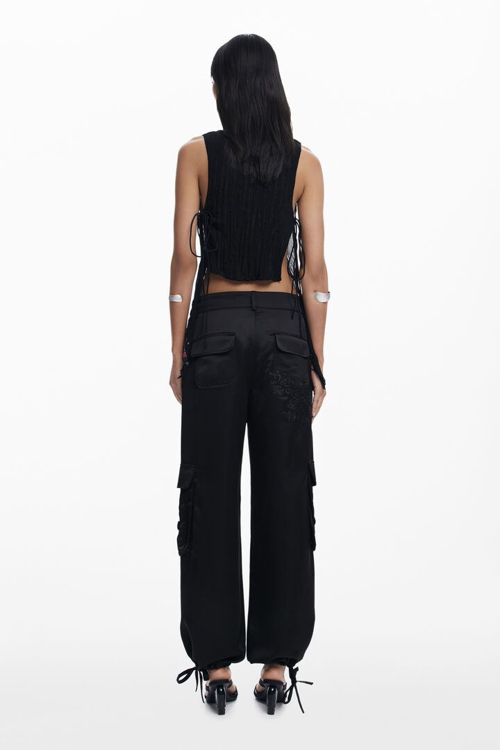 Pantalón cargo satinado | Desigual
