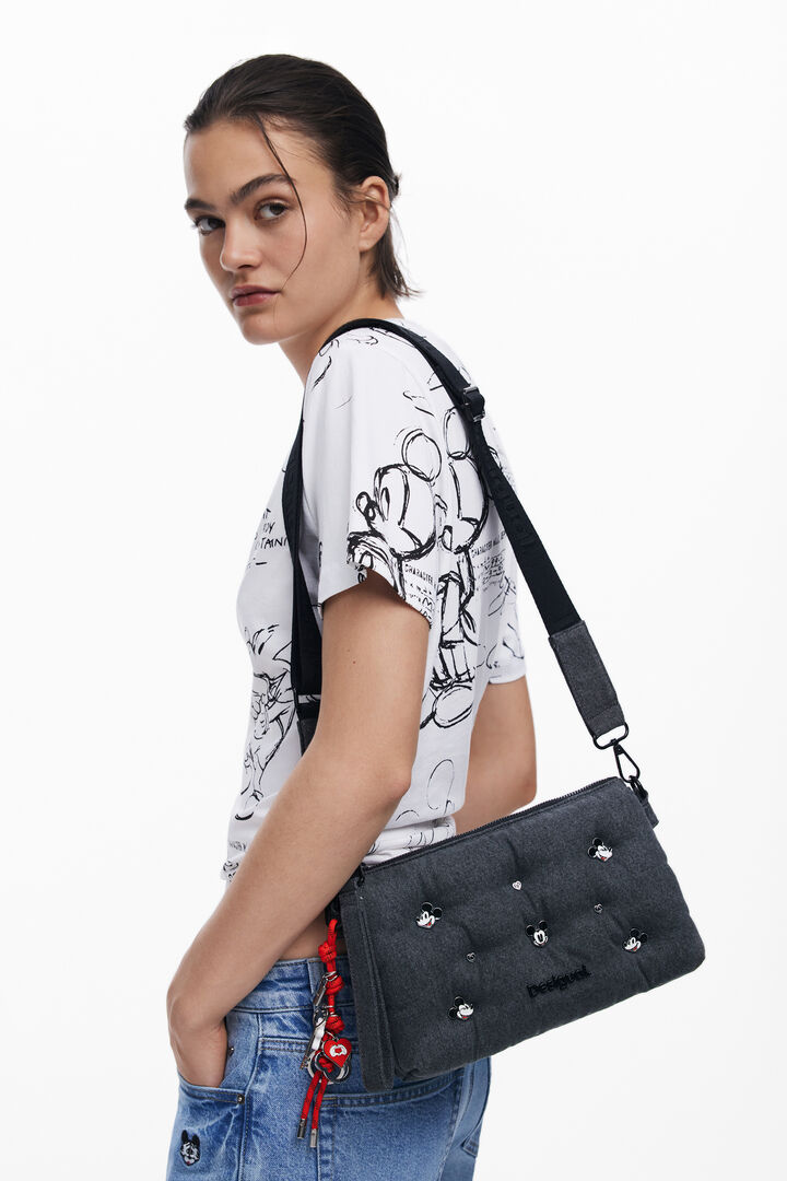 Bolso bandolera denim Mickey™ mediano | Desigual