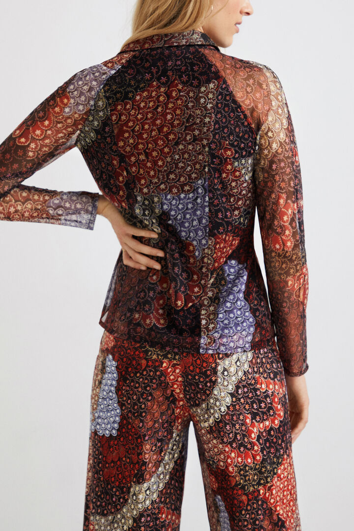 Elastyczna koszula w ornamentalne wzory | Desigual
