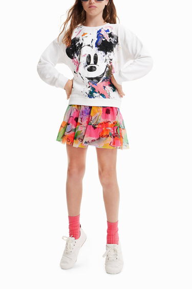 Disney's Mickey Mouse splatter sweatshirt | Desigual