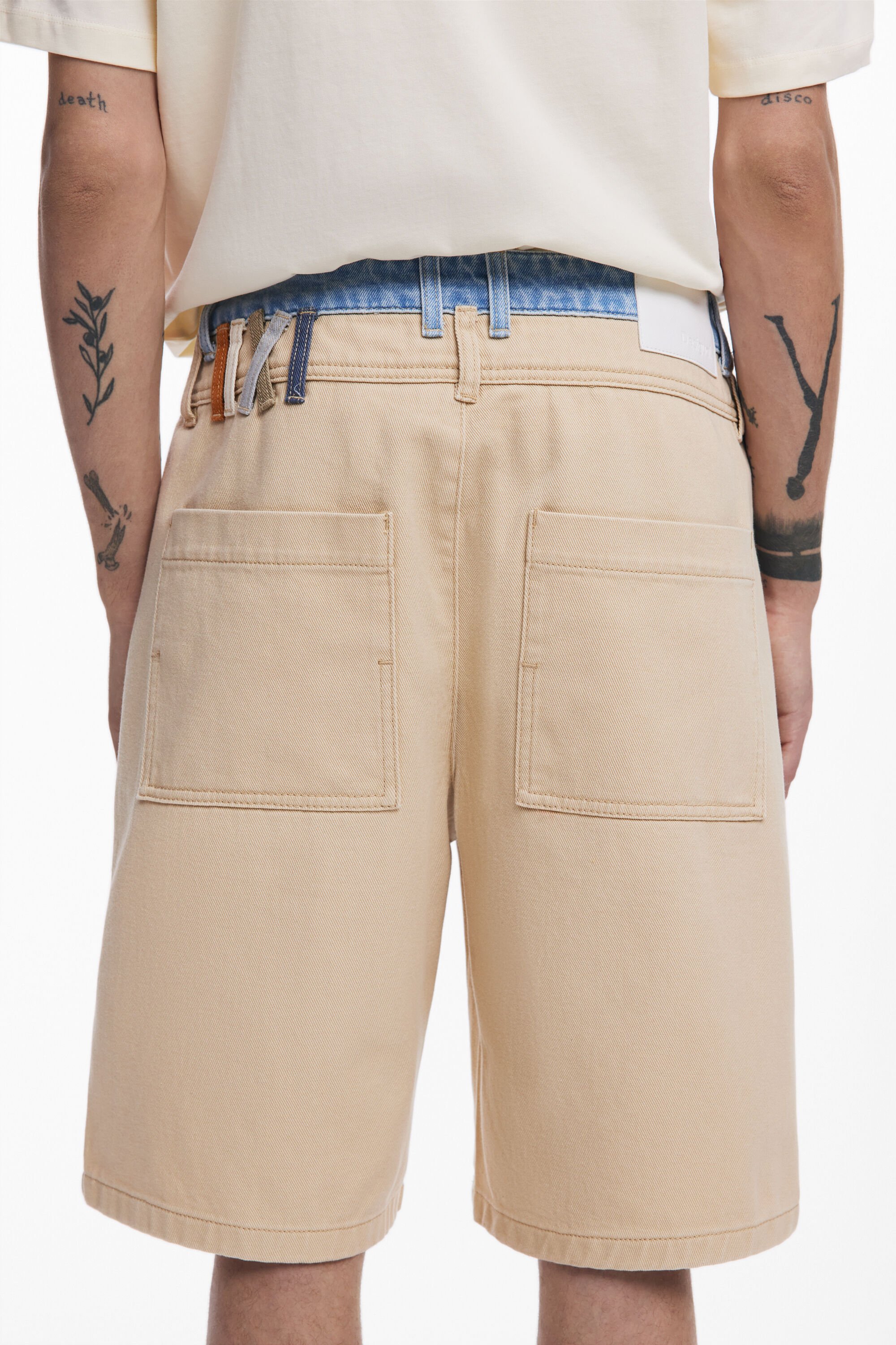【WOOHWA】DOUBLE POCKET BERMUDA PT Double-waist Bermuda shorts men's I Desigual.com