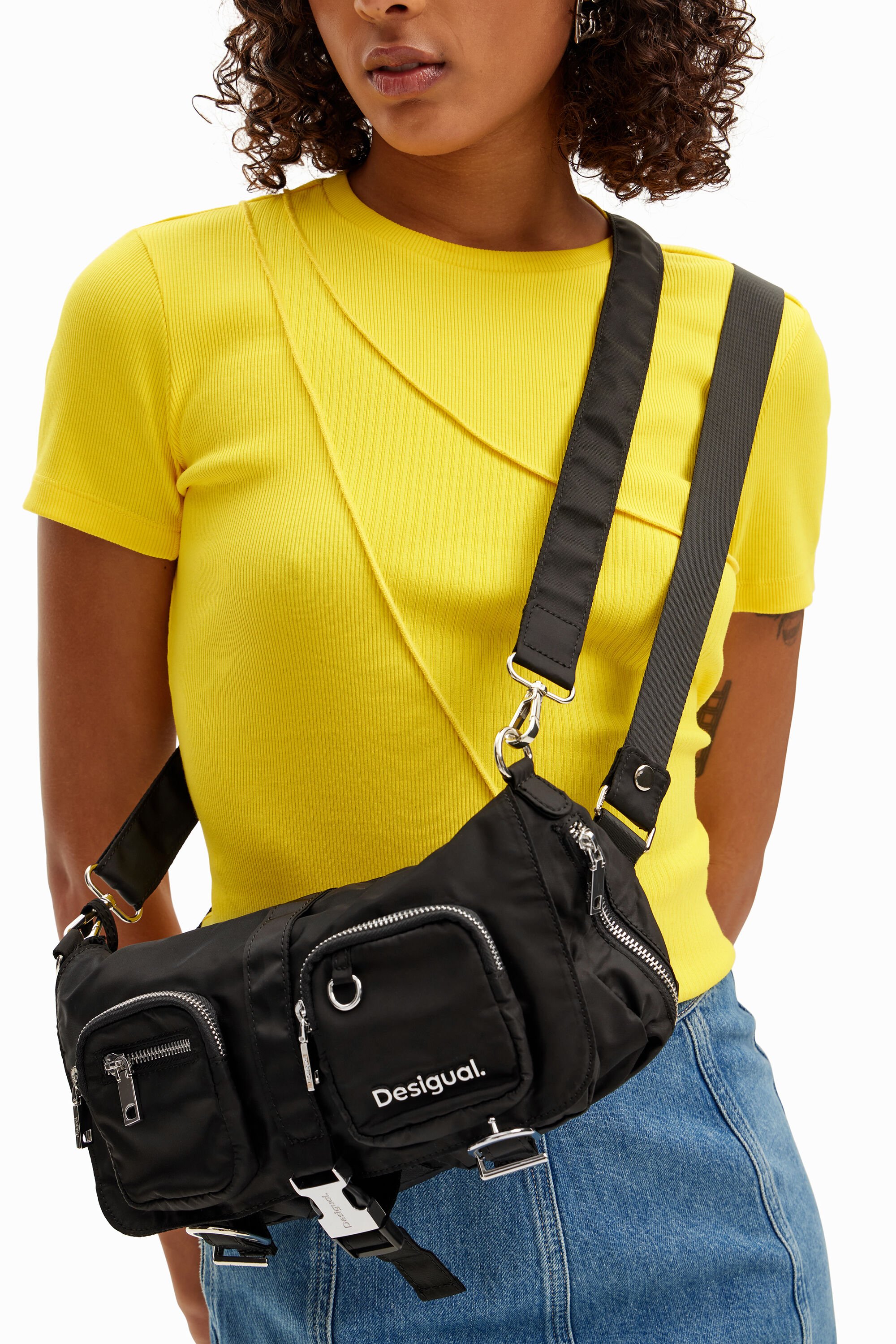 Pockets crossbody bum bag