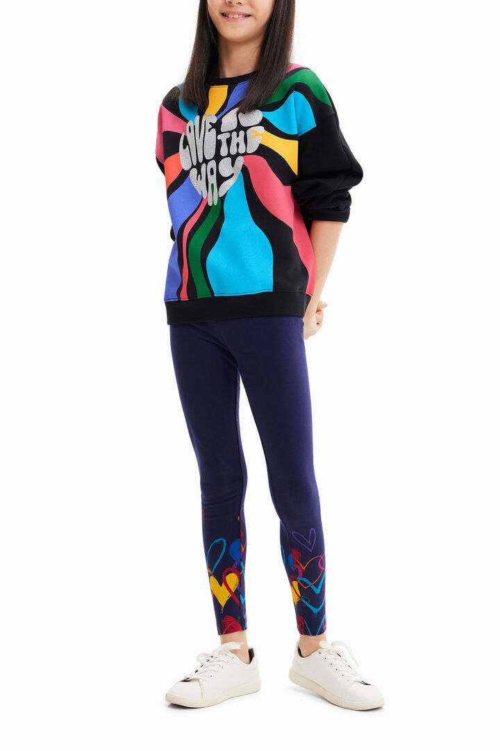 Sudadera multicolor mensaje | Desigual