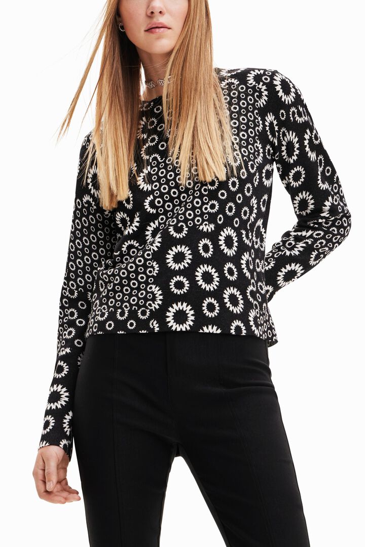 Jersey fino patch geométrico | Desigual