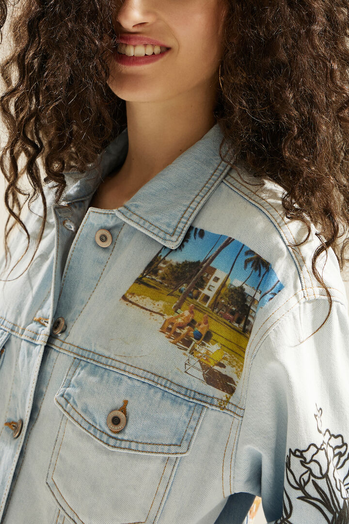 Chaqueta vaquera trucker cropped South Beach | Desigual