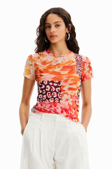 Tulle patch T-shirt | Desigual