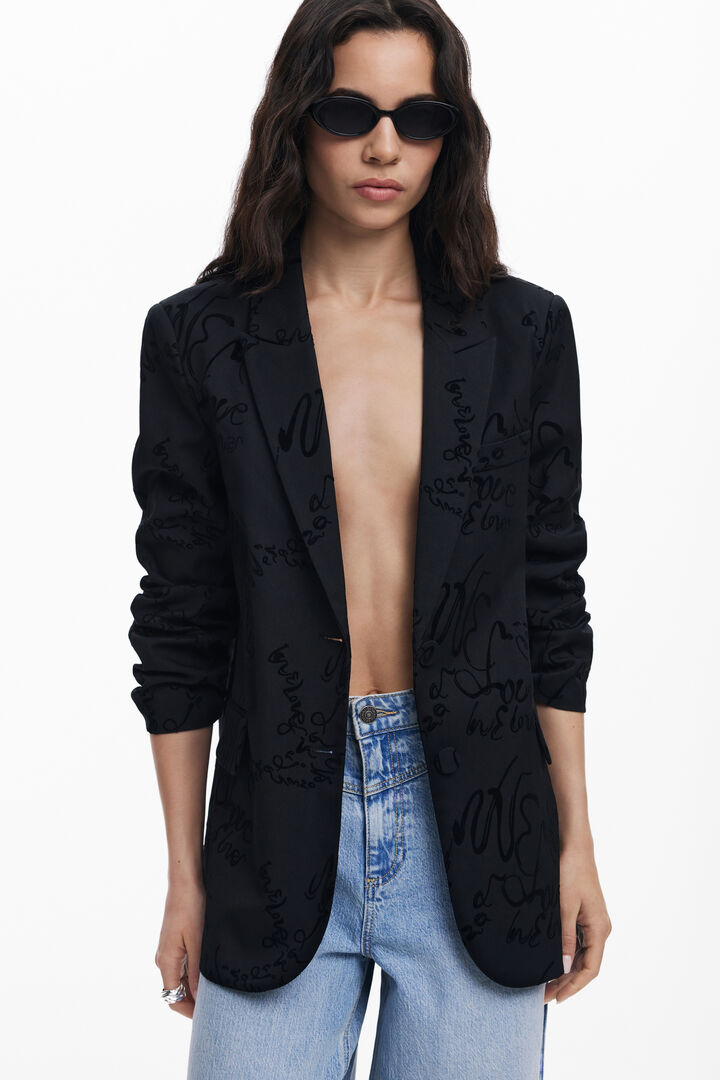 Lettering blazer | Desigual