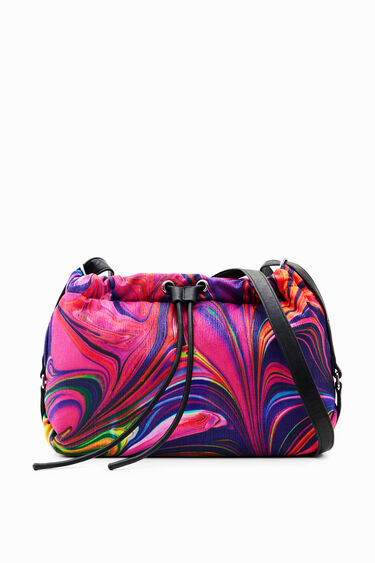 Sac à bandoulière moyen psychédélique | Desigual