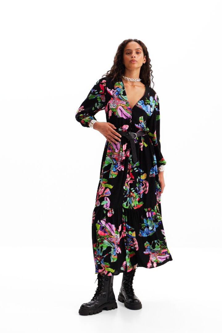 Vestido largo camisero M. Christian Lacroix | Desigual