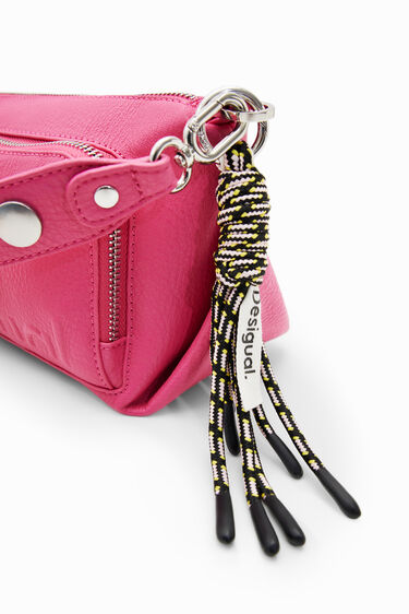 Midsize half-logo crossbody bag | Desigual