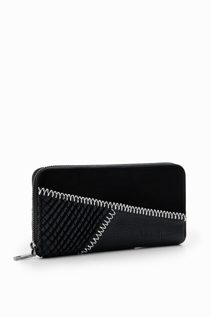 Large patchwork wallet