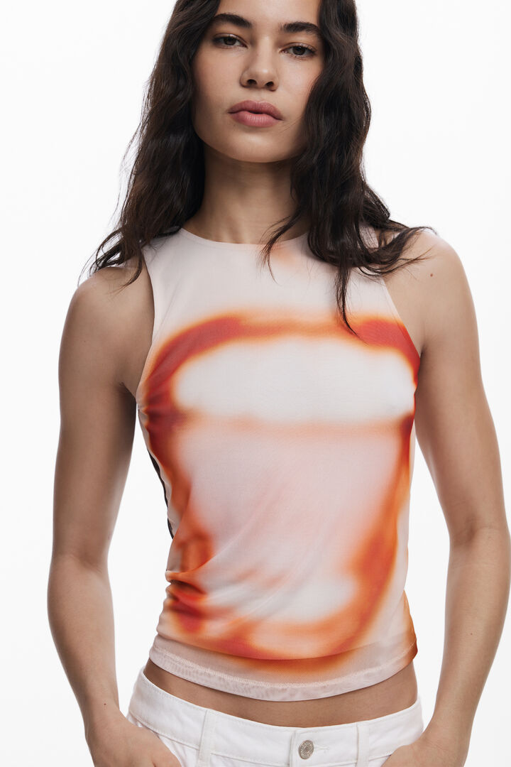 Sleeveless Boca T-shirt | Desigual