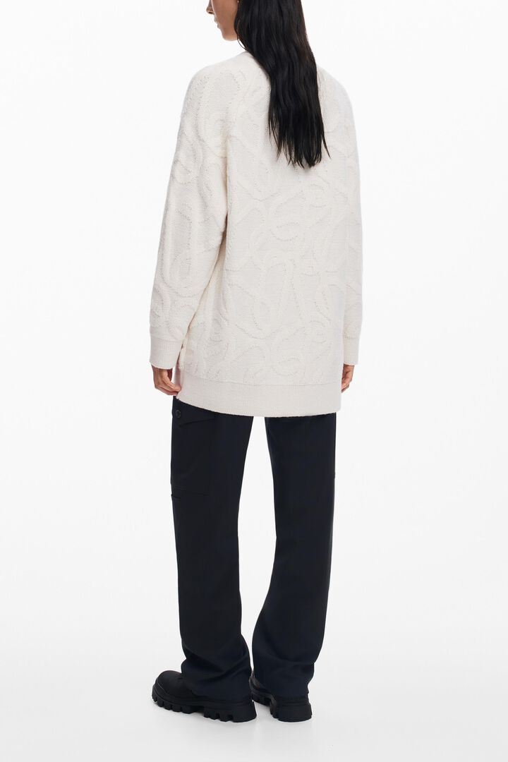 Cardigan oversize en maille | Desigual