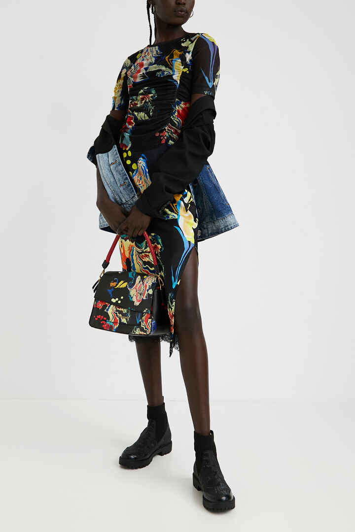 Camiseta slim fruncida | Desigual