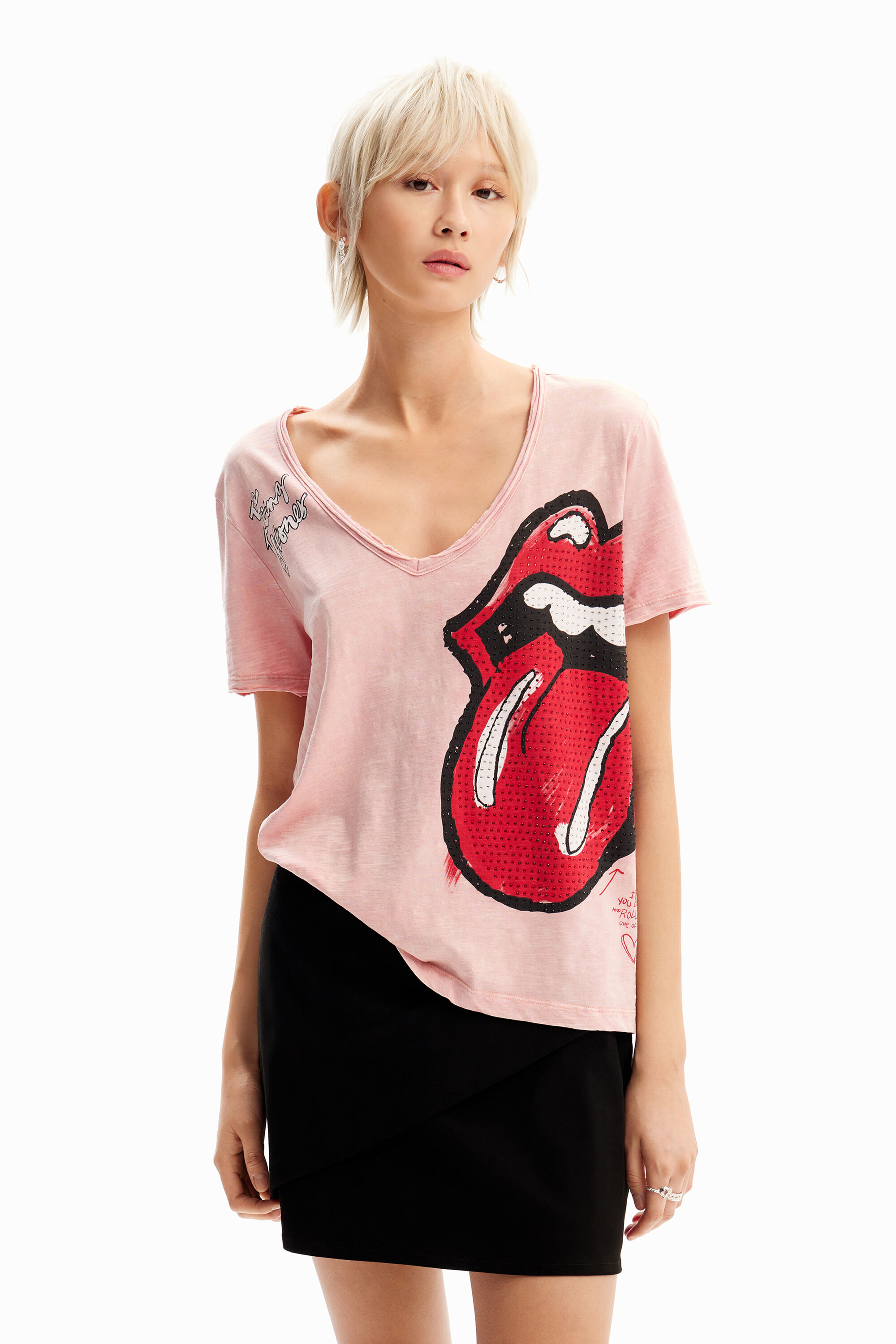 T shirt stras The Rolling Stones