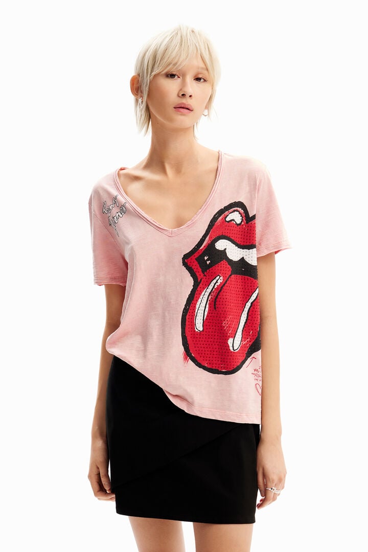 Majica Rolling Stones z okrasnimi kamenčki