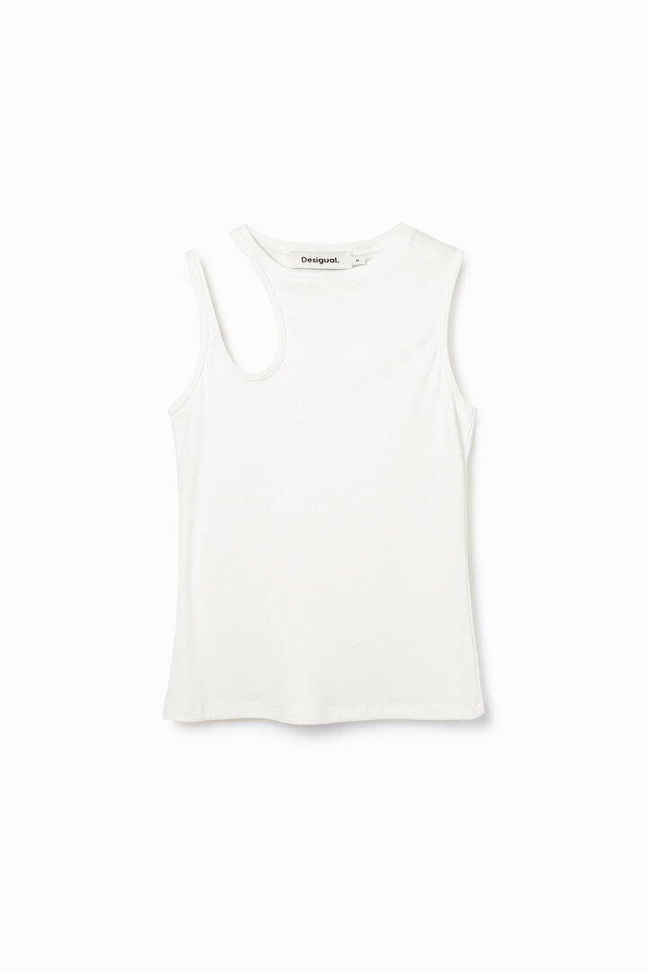 Ribbed cut-out T-shirt | Desigual